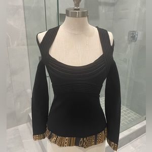 ROBERTO CAVALLI BLACK TOP SIZE LARGE